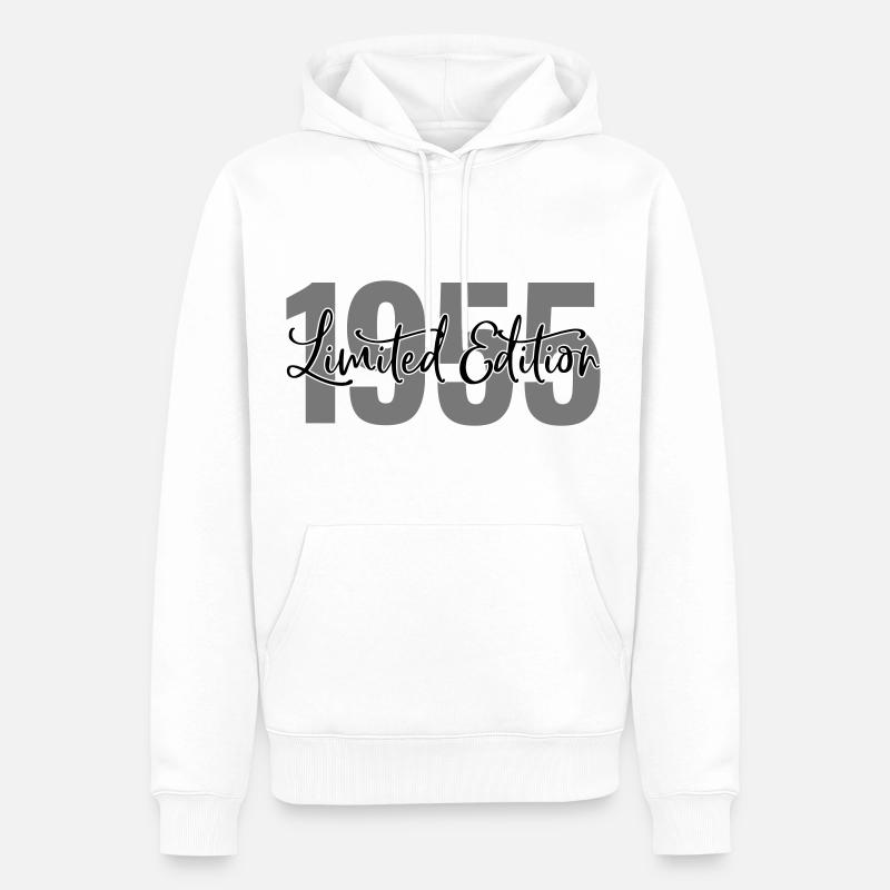 Edition limitée 1955 - Sweat à capuche Premium bio Homme - blanc