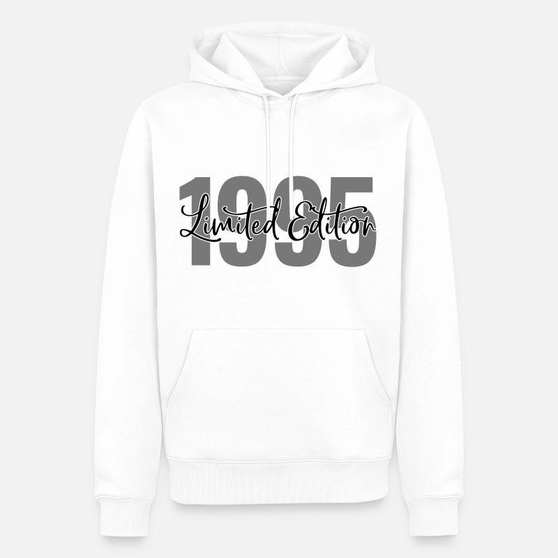 Edition limitée 1995 - Sweat à capuche Premium bio Homme - blanc