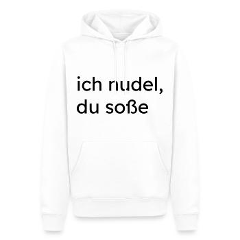 Ich Nudel Du Soße Kochen Küche Spruch Geschenk - Männer Premium Bio Hoodie - Weiß - Vorne - Nico (187cm)