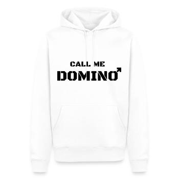 Appelez-moi Dominoes, pas dominatrice - Sweat à capuche Premium bio Homme - blanc - Devant - Nico (187cm)