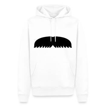 Schnurrbart Haare Flügel November Geschenk - Männer Premium Bio Hoodie - Weiß - Vorne - Nico (187cm)