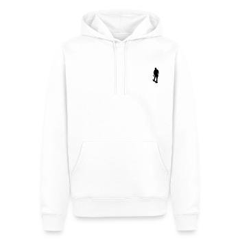 skateboard - Sweat à capuche Premium bio Homme - blanc - Devant - Nico (187cm)