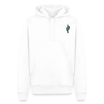 Kaktus - Männer Premium Bio Hoodie - Weiß - Vorne - Nico (187cm)