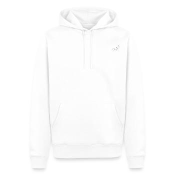 Fox une ligne - Sweat à capuche Premium bio Homme - blanc - Devant - Nico (187cm)