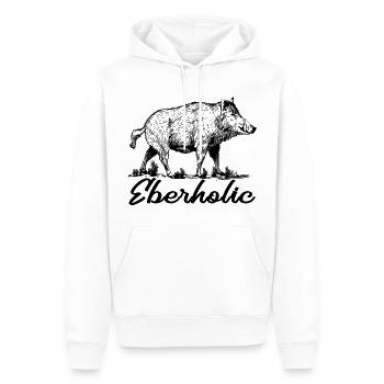 Chasse d'Eberholic Waidmannsheil - Sweat à capuche Premium bio Homme - blanc - Devant - Nico (187cm)
