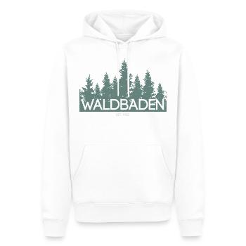 Waldbaden - Männer Premium Bio Hoodie - Weiß - Vorne - Nico (187cm)