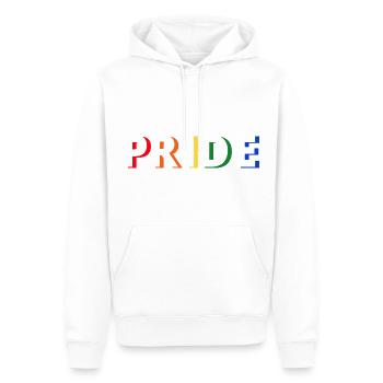 Rainbow Pride - Men’s Premium Organic Hoodie - white - Front - Nico (187cm)