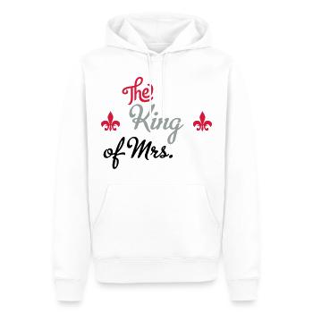 mariage - Sweat à capuche Premium bio Homme - blanc - Devant - Nico (187cm)