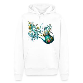 spring gießkanne let it grow frühling blumen - Männer Premium Bio Hoodie - Weiß - Vorne - Nico (187cm)