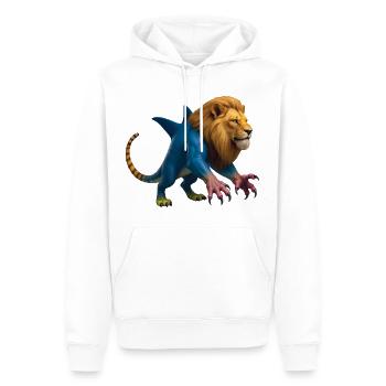 ZINNEKE DU NORD - Bellegique - Sweat à capuche Premium bio Homme - blanc - Devant - Nico (187cm)