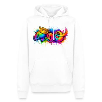 Cano - Männer Premium Bio Hoodie - Weiß - Vorne - Nico (187cm)