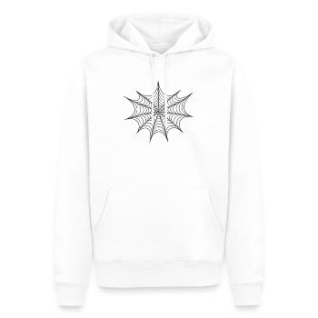 Spinnennetzstern Muster - Männer Premium Bio Hoodie - Weiß - Vorne - Nico (187cm)