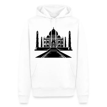 Taj Mahal - Men’s Premium Organic Hoodie - white - Front - Nico (187cm)