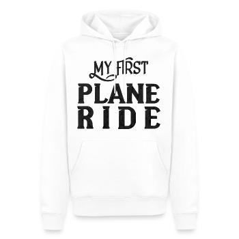 My First Plane Ride 31 - Männer Premium Bio Hoodie - Weiß - Vorne - Nico (187cm)