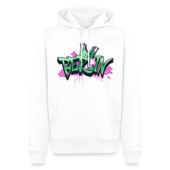Berlin Graffiti Spray Sprayer Germany City - Men’s Premium Organic Hoodie - white - Front - Nico (187cm)