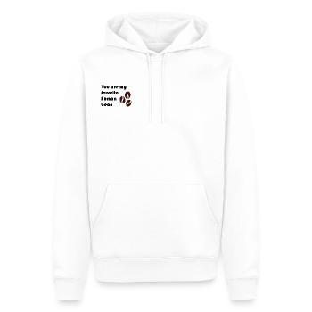 Amateurs de café - Sweat à capuche Premium bio Homme - blanc - Devant - Nico (187cm)