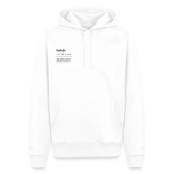 Spätzle-Saga: Schwäbisch köstlich! Duden - Männer Premium Bio Hoodie - Weiß - Vorne - Nico (187cm)