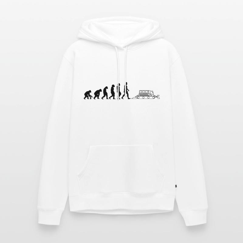 Dameuse dameuse Evolution dameuse noire Sweat à capuche Premium bio Homme
