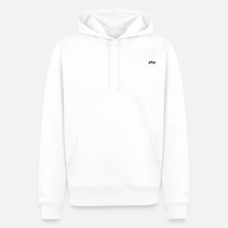 PHP Dev Life - Männer Premium Bio Hoodie - Weiß