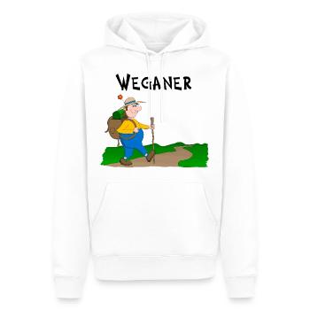 Wanderlust - Männer Premium Bio Hoodie - Weiß - Vorne - Nico (187cm)