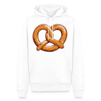 Brezel - Männer Premium Bio Hoodie - Weiß - Vorne - Nico (187cm)