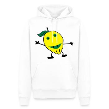 Zitronen Mann - Männer Premium Bio Hoodie - Weiß - Vorne - Nico (187cm)