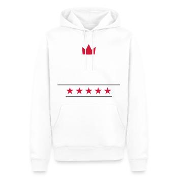 Chef étoilé - Sweat à capuche Premium bio Homme - blanc - Devant - Nico (187cm)