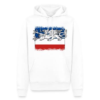Rostock - Sweat à capuche Premium bio Homme - blanc - Devant - Nico (187cm)