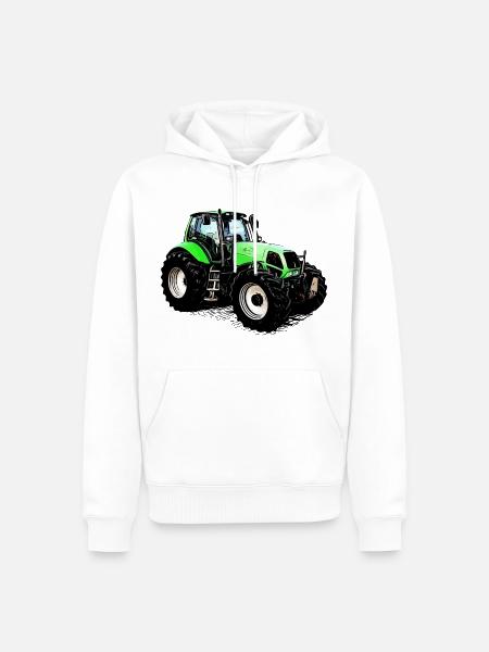 Fahr den Deutz Traktor 230 MK3 - Männer Premium Bio Hoodie - Weiß