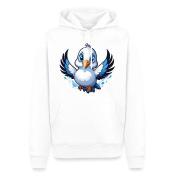 Happy Dove Doves - Men’s Premium Organic Hoodie - white - Front - Nico (187cm)
