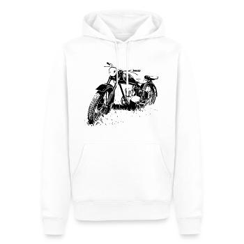 Zschopau DDR Motorrad - Männer Premium Bio Hoodie - Weiß - Vorne - Nico (187cm)