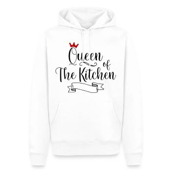 Tablier de cuisine femme - Sweat à capuche Premium bio Homme - blanc - Devant - Nico (187cm)