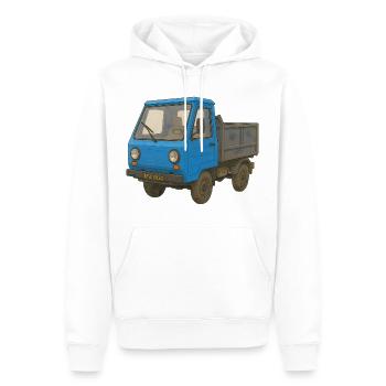 Petit Nain de Puissance - Sweat à capuche Premium bio Homme - blanc - Devant - Nico (187cm)