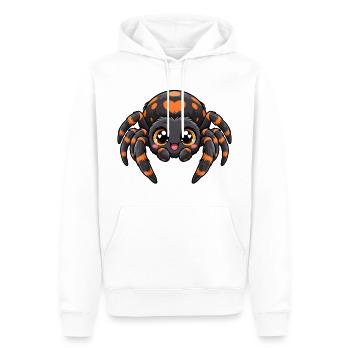 Spinne Kawaii Style – Süßes Krabbeltier - Männer Premium Bio Hoodie - Weiß - Vorne - Nico (187cm)