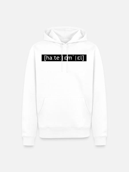 HTML / CSS VOICE - SIMPLE - Men’s Premium Organic Hoodie - white