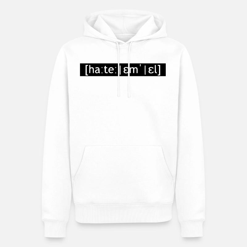 HTML / CSS VOICE - SIMPLE - Men’s Premium Organic Hoodie - white