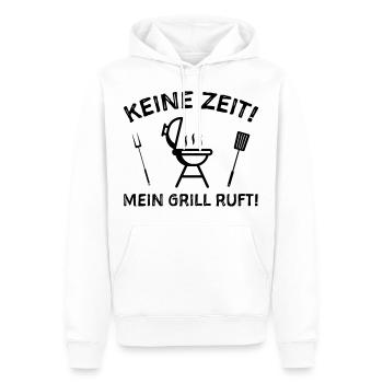 Grillen Grillsaison Humor Sprüche - Männer Premium Bio Hoodie - Weiß - Vorne - Nico (187cm)
