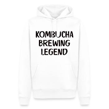 Kombucha Brewing Legend - Männer Premium Bio Hoodie - Weiß - Vorne - Nico (187cm)