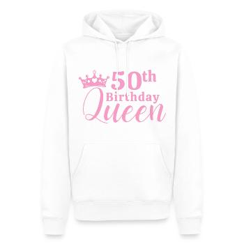50. Geburtstag - Männer Premium Bio Hoodie - Weiß - Vorne - Nico (187cm)