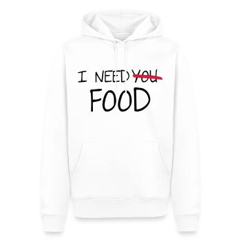 Food - Männer Premium Bio Hoodie - Weiß - Vorne - Nico (187cm)