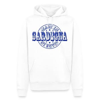 Made in Sardegna m1k2 - Sweat à capuche Premium bio Homme - blanc - Devant - Nico (187cm)