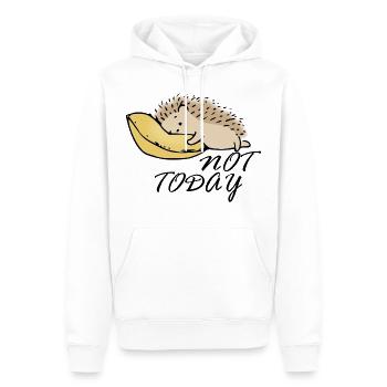 Not Today - Männer Premium Bio Hoodie - Weiß - Vorne - Nico (187cm)