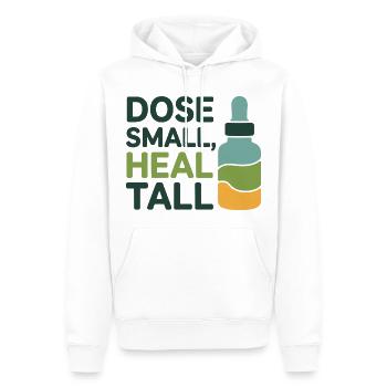 Homöopathie-Dosierung Small Heal Tall Professional - Männer Premium Bio Hoodie - Weiß - Vorne - Nico (187cm)