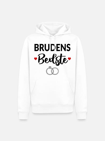 Dänische Großmutter - Männer Premium Bio Hoodie - Weiß