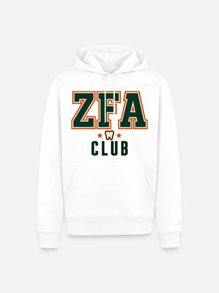 ZFA Club – Zahnmedizinisches Praxisteam - Männer Premium Bio Hoodie - Weiß