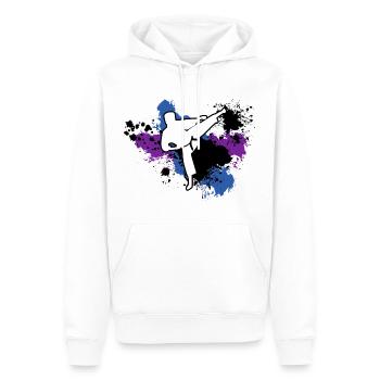 Karaté Temps Libre Cadeau Karatéka Sport de Combat - Sweat à capuche Premium bio Homme - blanc - Devant - Nico (187cm)