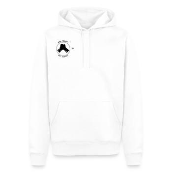 Give Respect to Get Respect - Men’s Premium Organic Hoodie - white - Front - Nico (187cm)