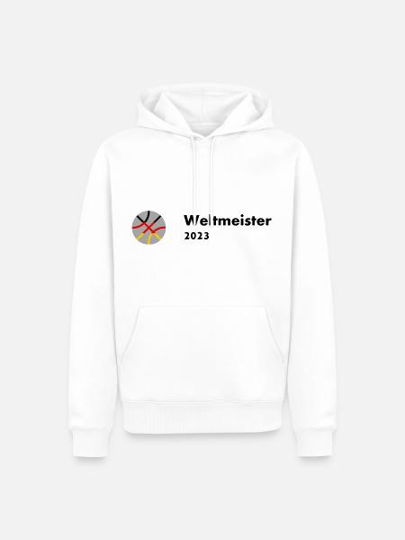 BASKETBALL WM 2023 - Männer Premium Bio Hoodie - Weiß