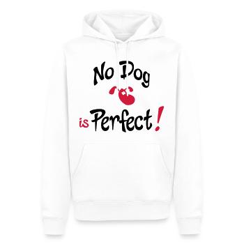 humor hund - Männer Premium Bio Hoodie - Weiß - Vorne - Nico (187cm)