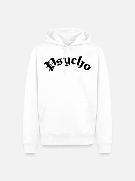Cooles Psycho t-shirt - Männer Premium Bio Hoodie - Weiß